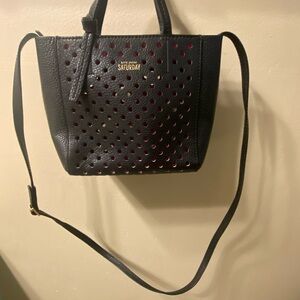 Kate Spade Black Mini Bag with Quilted Design